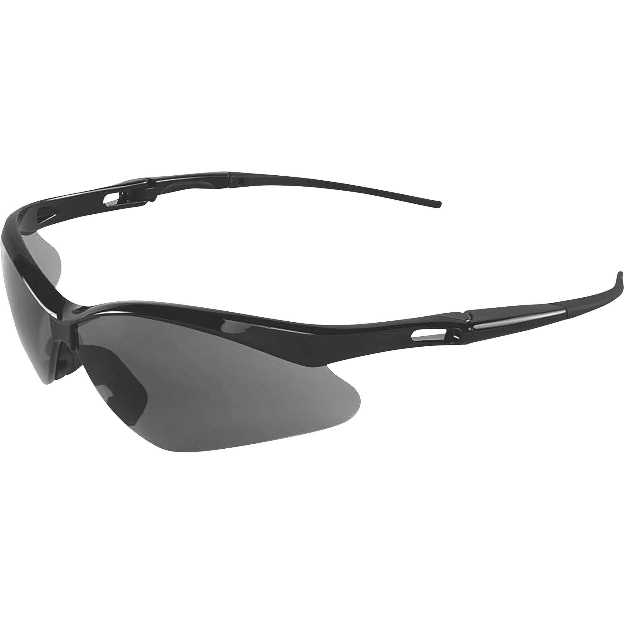 Bullhead Spearfish Anti-Fog Economy Safety Glasses, 12 Pairs, Smoke Lenses, Shiny Black Frames
